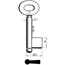 CLÉ CADORINE MÂLE 9107_30