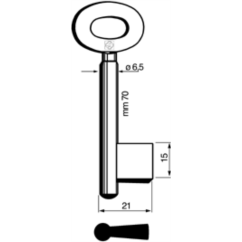 CLÉ CADORINE MÂLE 9404_30