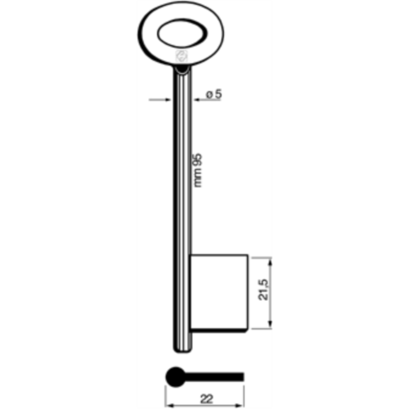 CLÉ CADORINE MÂLE 9510_30