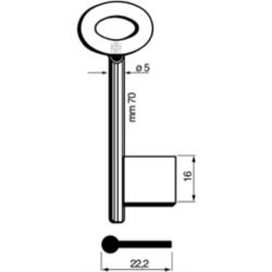 CLÉ CADORINE MÂLE 9575_30