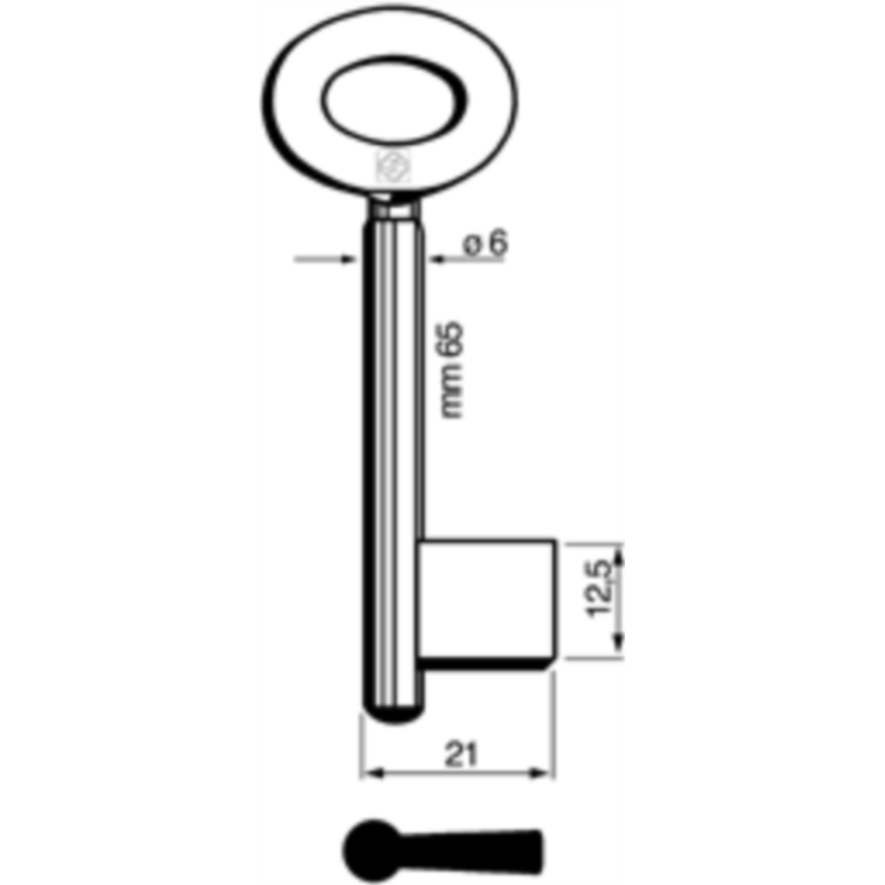 CLÉ CADORINE MÂLE 9600_30