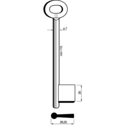CLÉ CADORINE MÂLE 9707_30
