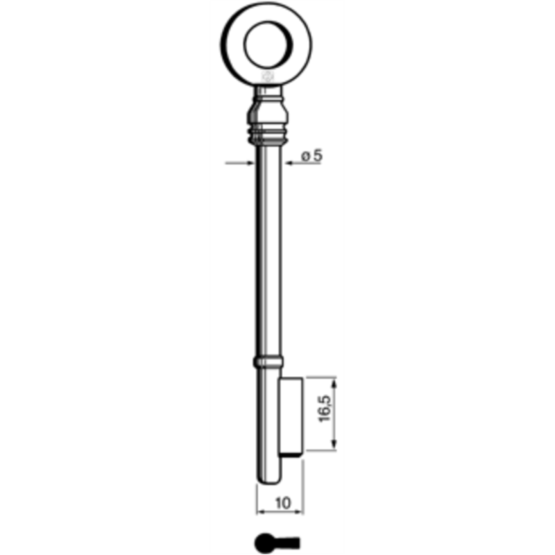 CLÉ À GORGES LAITON POLI GLT706L_20B