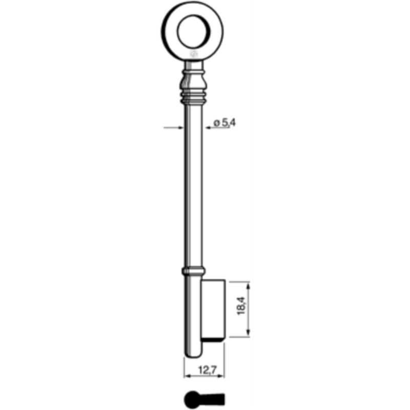 CLÉ À GORGES LAITON POLI GLT709L_20B