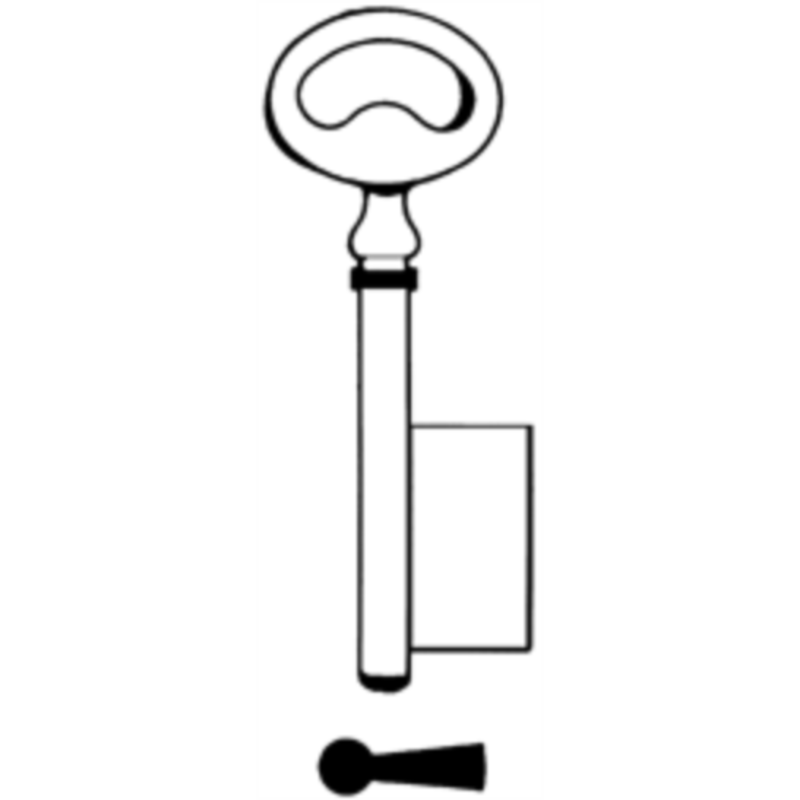 CLE A GORGE 5X80 PAN.25 FONTE LRF803