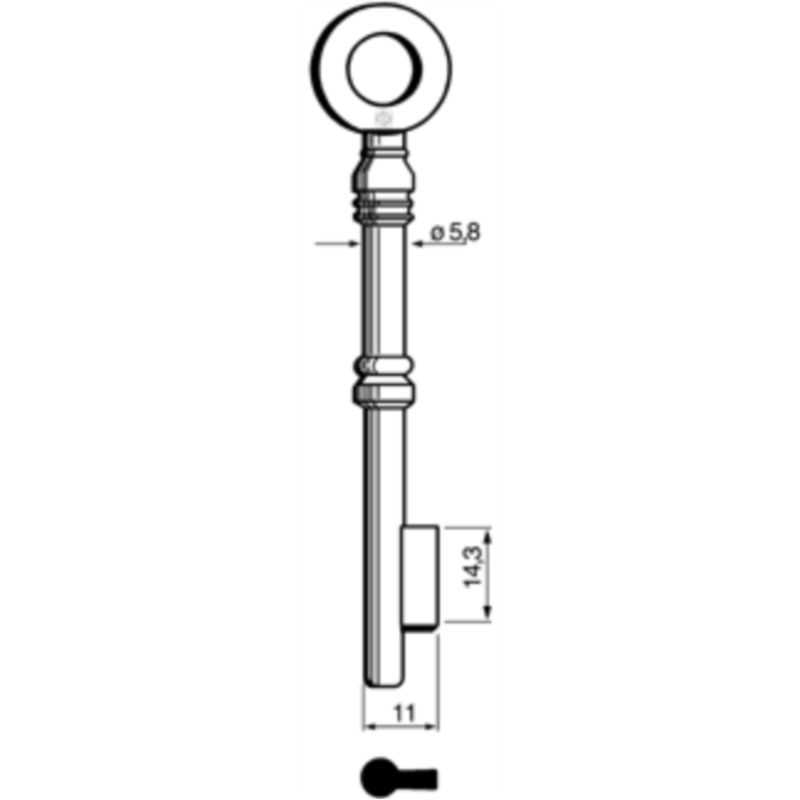 CLÉ À GORGES LAITON POLI GLT703L_20B