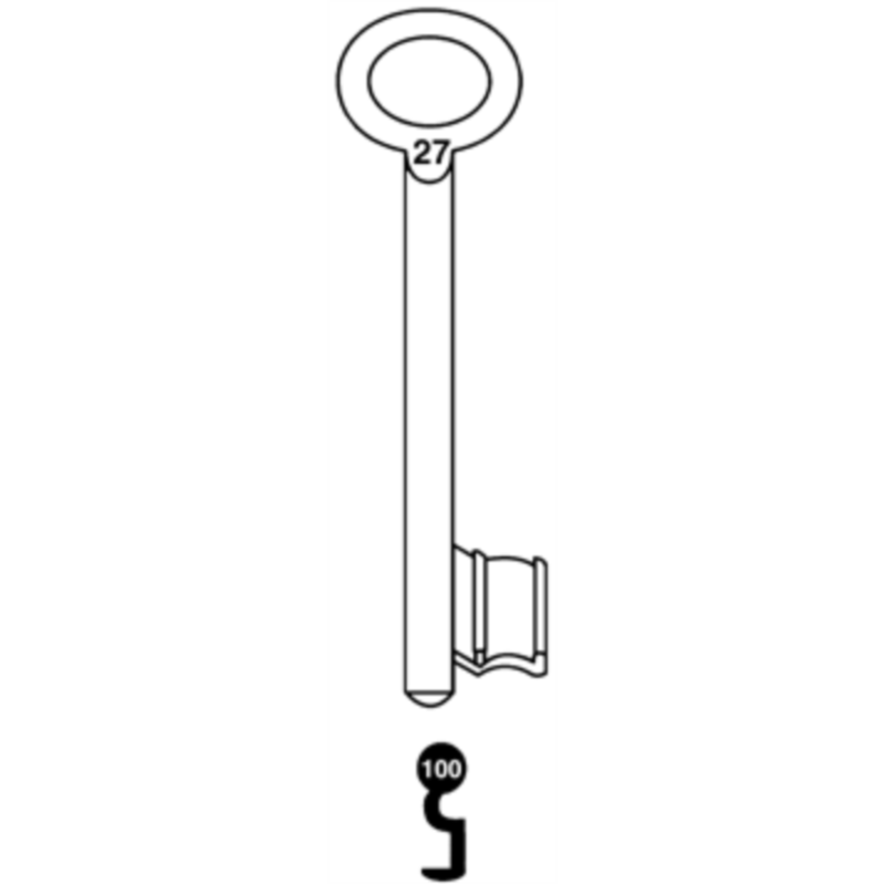 CLE A CHIFFRE TYPE GTV    L100 ALL610-100