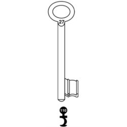 CLE A CHIFFRE TYPE GTV    L100 ALL610-110