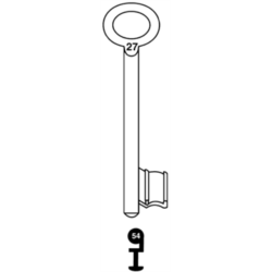 CLE A CHIFFRE TYPE GTV    L100 ALL610-54