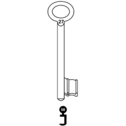 CLE A CHIFFRE TYPE GTV    L100 ALL610-58
