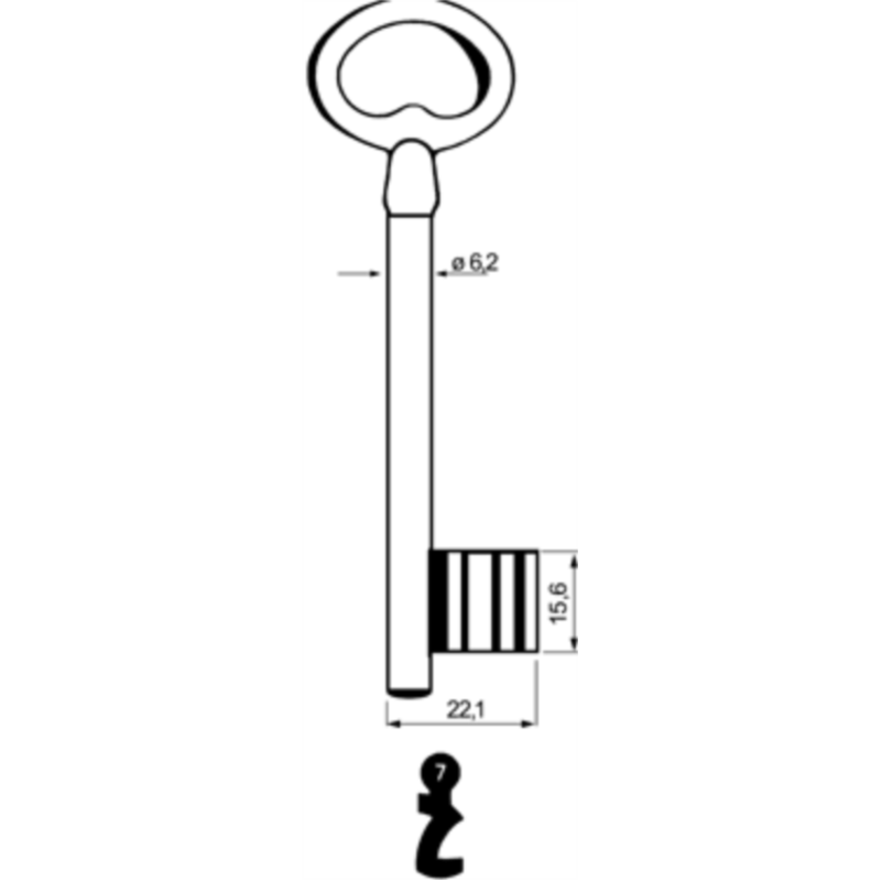 CLE A CHIFFRE             L105 MR203-7