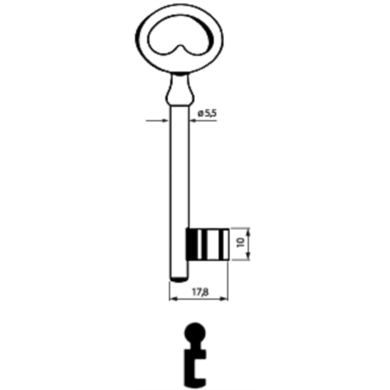 CLE A CHIFFRE              L80 MRM715N-9