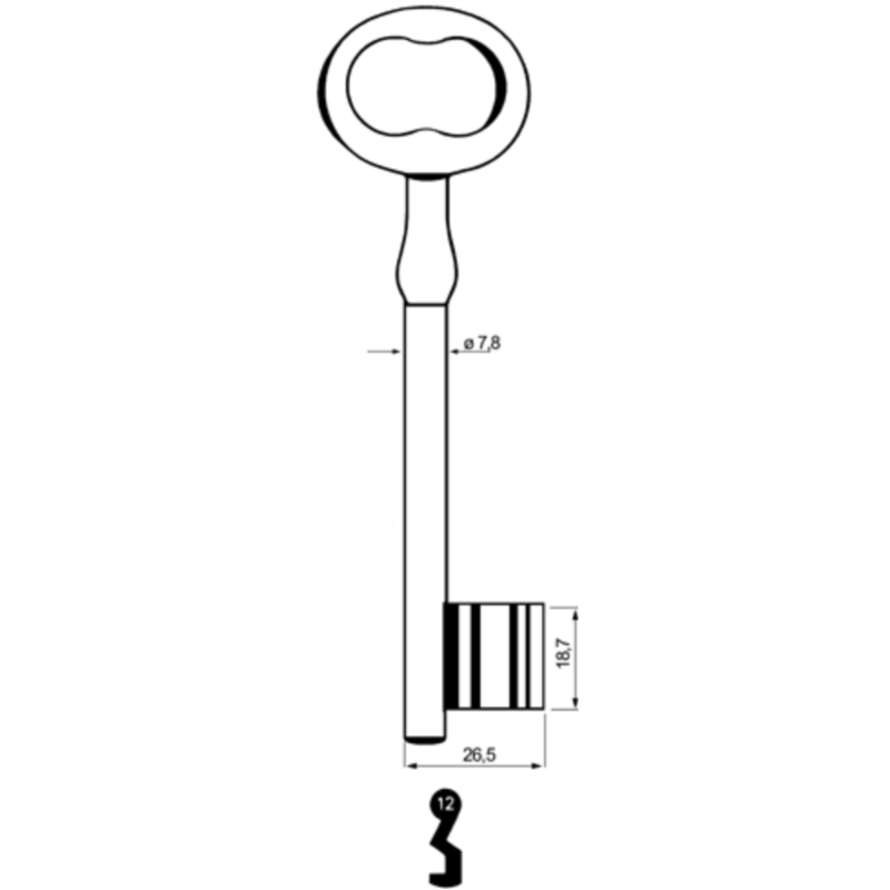 CLE A CHIFFRE             L139 MR205-12