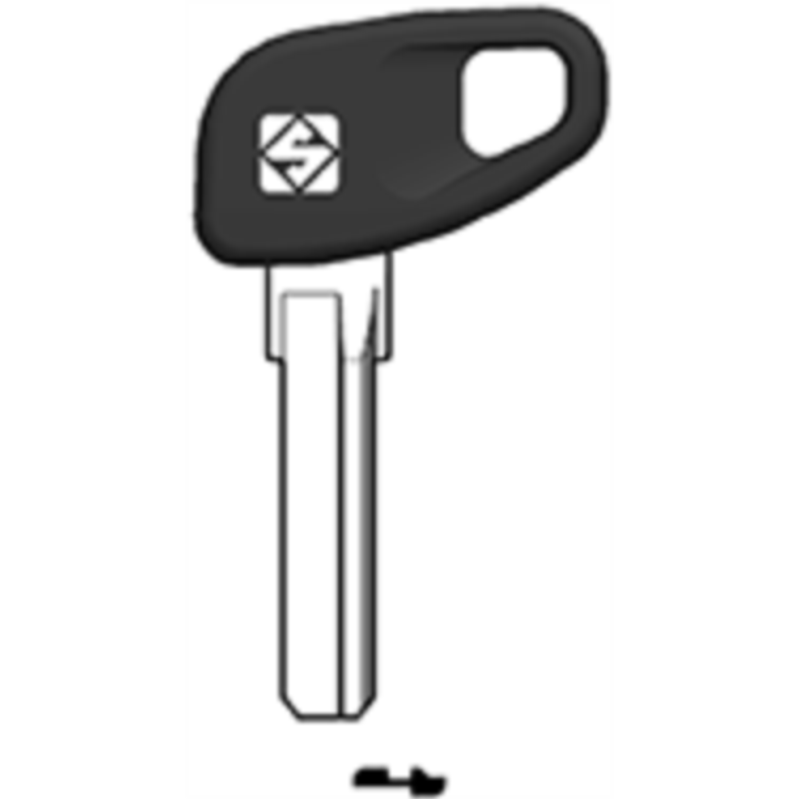 CLÉ LAITON NEUTRE + V AX9CP_20