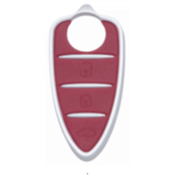 KEY SHELL - 3 BUTTONS (RED RUBBER PAD)