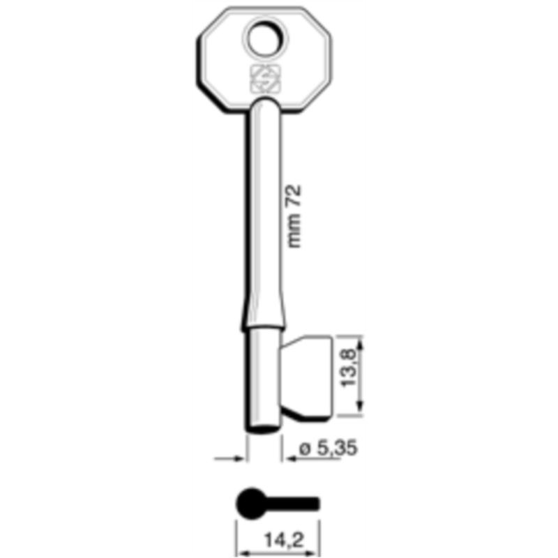 CLÉ À GORGES LAITON POLI 6ER1_20B