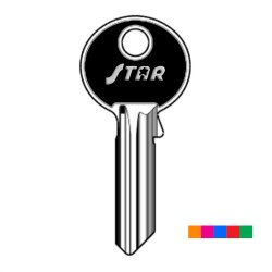 AVAC151ST_10F ASS. CLE COULEUR SLIM/STAR FLUO (100Pcs)