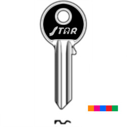 AAAA1ST_10F ASS. CLE COULEUR SLIM/STAR FLUO (100Pcs)