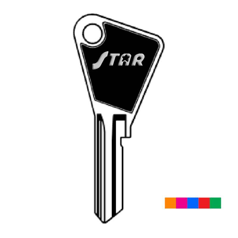 AVAC2ST ASS. CLE COULEUR SLIM/STAR FLUO (100Pcs)