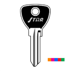 ABD9RST_10F ASS. CLE COULEUR SLIM/STAR FLUO (100Pcs)