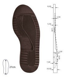 SEMELLE VIBRAM 2670 GUMLITE EVA