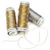 FIL NYLON METALLIQUE LUREX BOBINE 50m