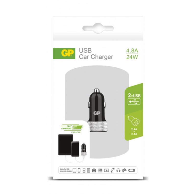 ADAPTATEUR ALLUME CIGARE USB 2PORTS 4.8A   405072