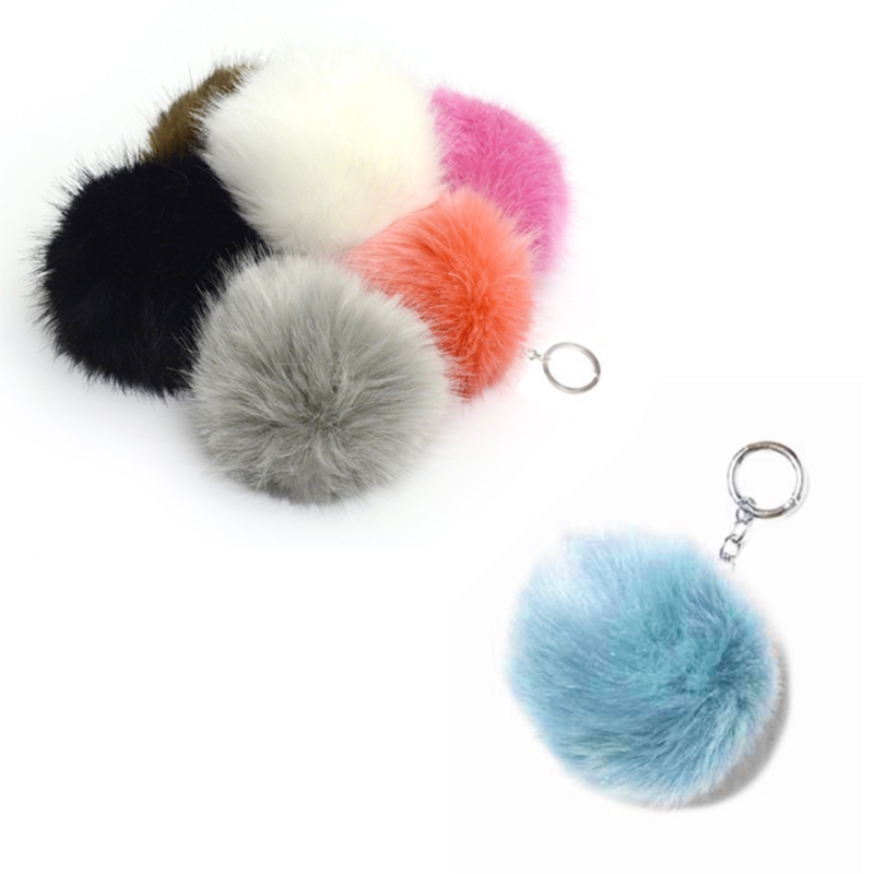 PORTE CLE POMPOM * 12
