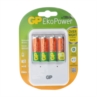 CHARGEUR pour piles rechargeables GP E411 + 4 AA 2000mAh 202233