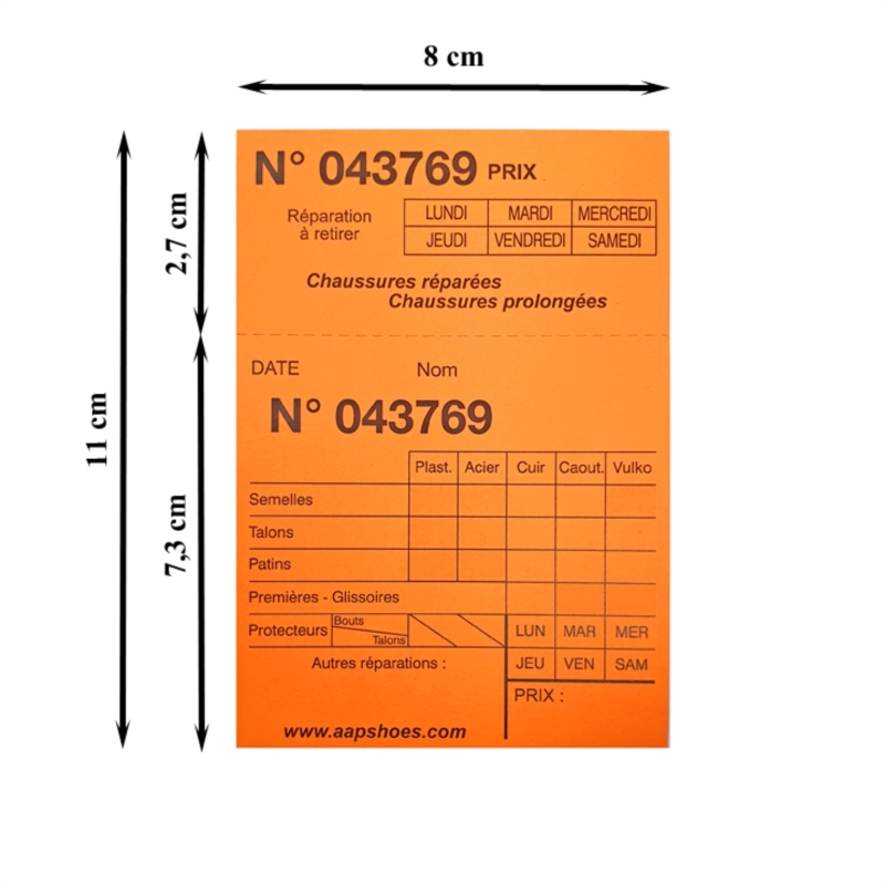 TICKET CORDONNIER PM pqt 1000