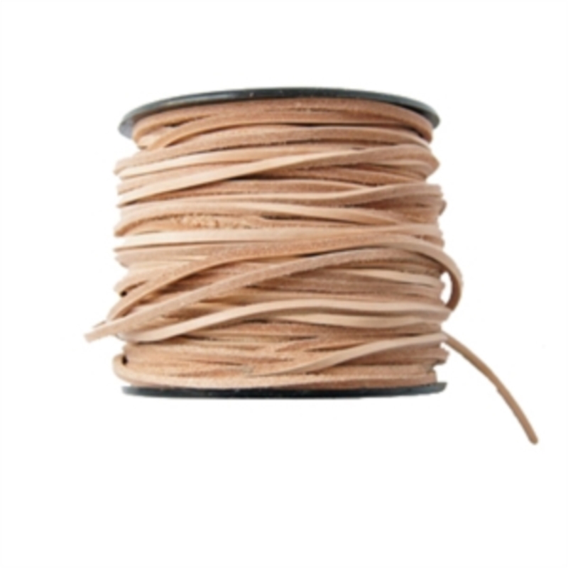 LACET CUIR CARRE sur bobine au mètre