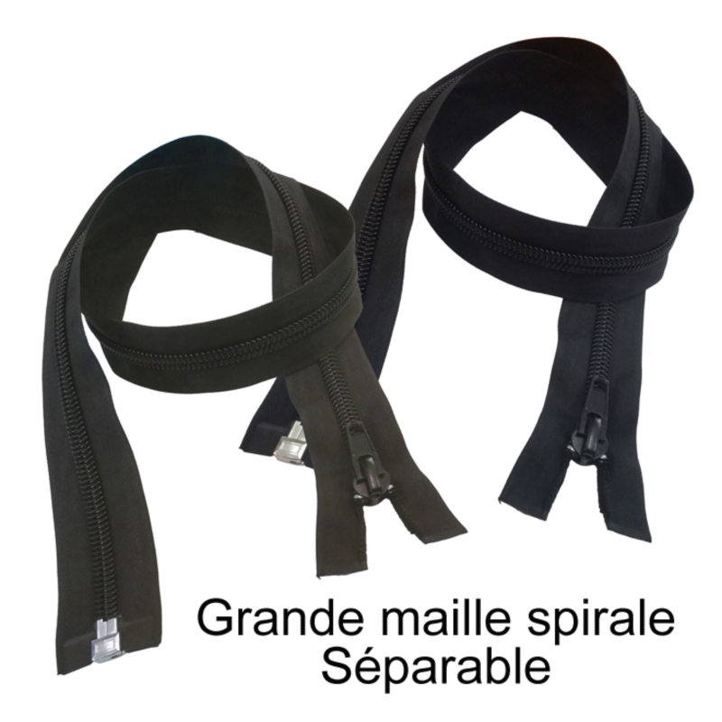 FERMETURE NYLON 9mm 50cm SEPARABLE pour GUETRES