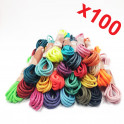 LOT DE 100paires LACETS CIRÉS 75CM