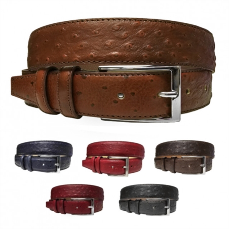 CEINTURE CUIR FACON AUTRUCHE 690/35MM