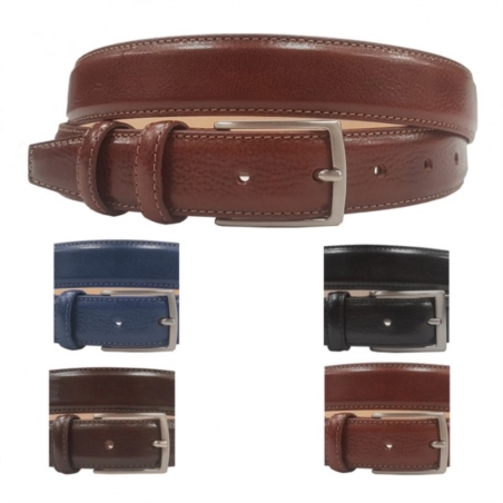 CEINTURE CUIR PIQURE TON SUR TON 1134/30MM 1916