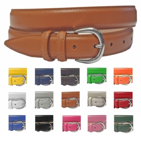 CEINTURE CUIR PIQUE TON SUR TON 828/30MM/1133