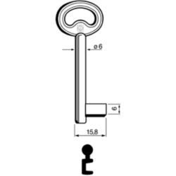CLÉ À GORGES LAITON POLI ND740L-4_20B