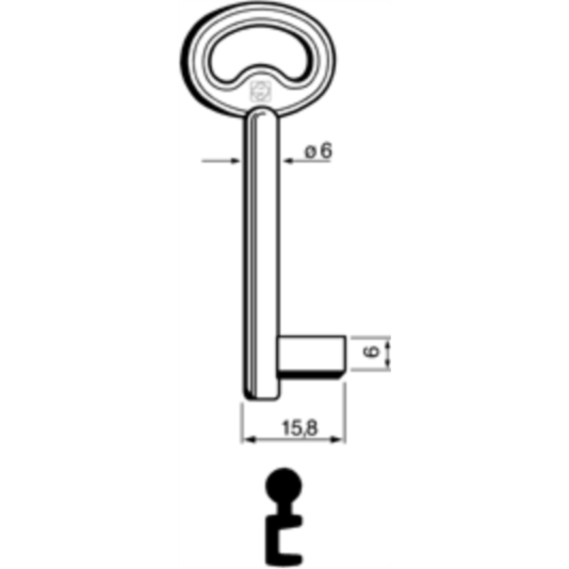 CLÉ À GORGES LAITON POLI ND740L-4_20B