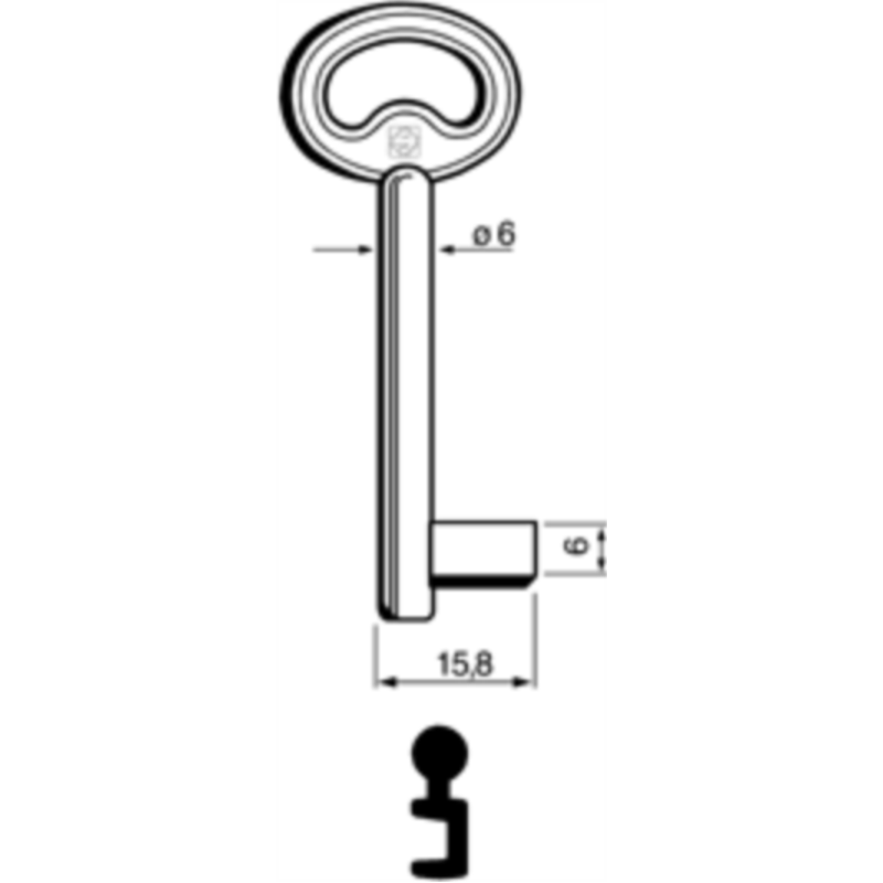 CLÉ À GORGES LAITON POLI ND740L-5_20B