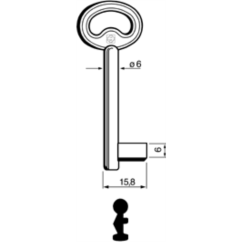 CLÉ À GORGES LAITON POLI ND740L-6_20B