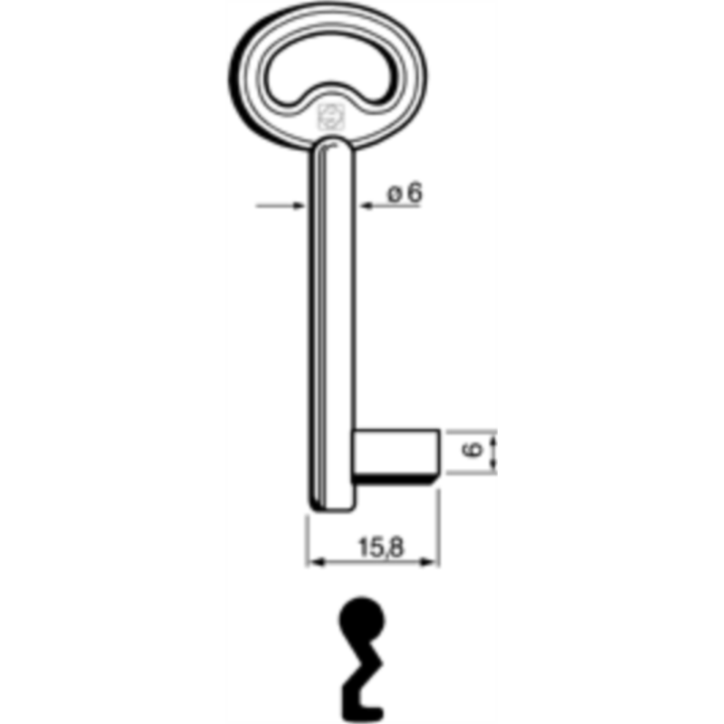 CLÉ À GORGES LAITON POLI ND740L-8_20B