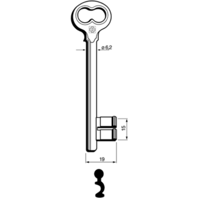 CLÉ À GORGES LAITON POLI ND760L-21_20B