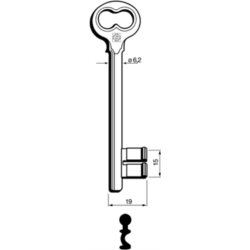 CLÉ À GORGES LAITON POLI ND760L-64_20B