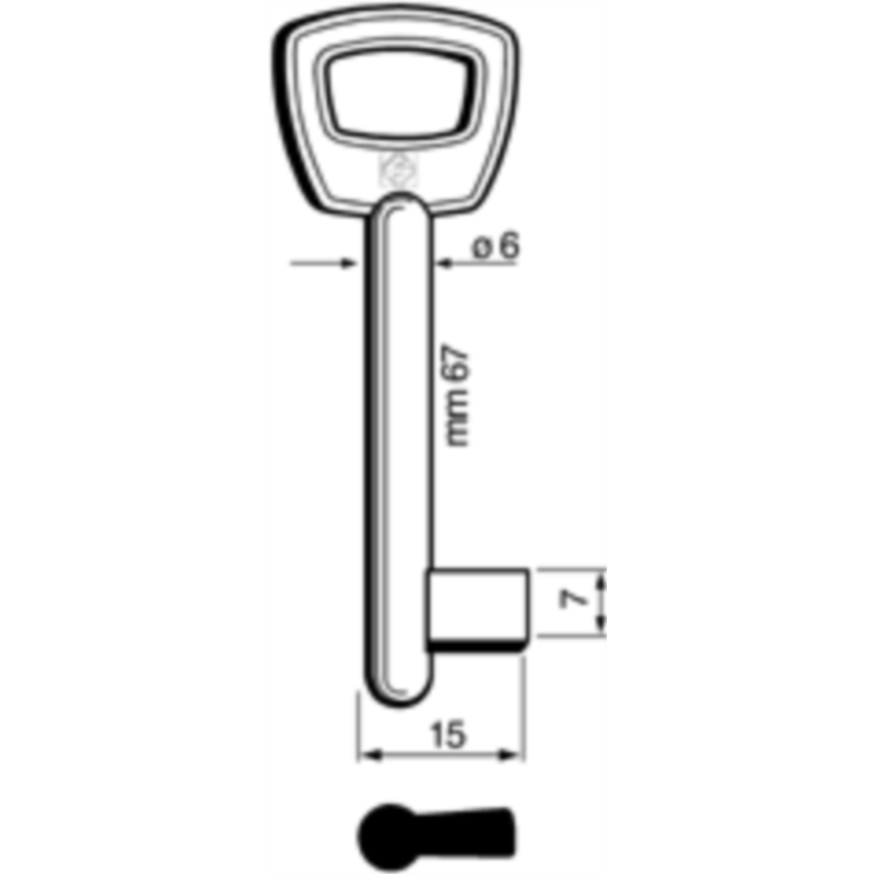 CLÉ À GORGES LAITON POLI BD700_20B