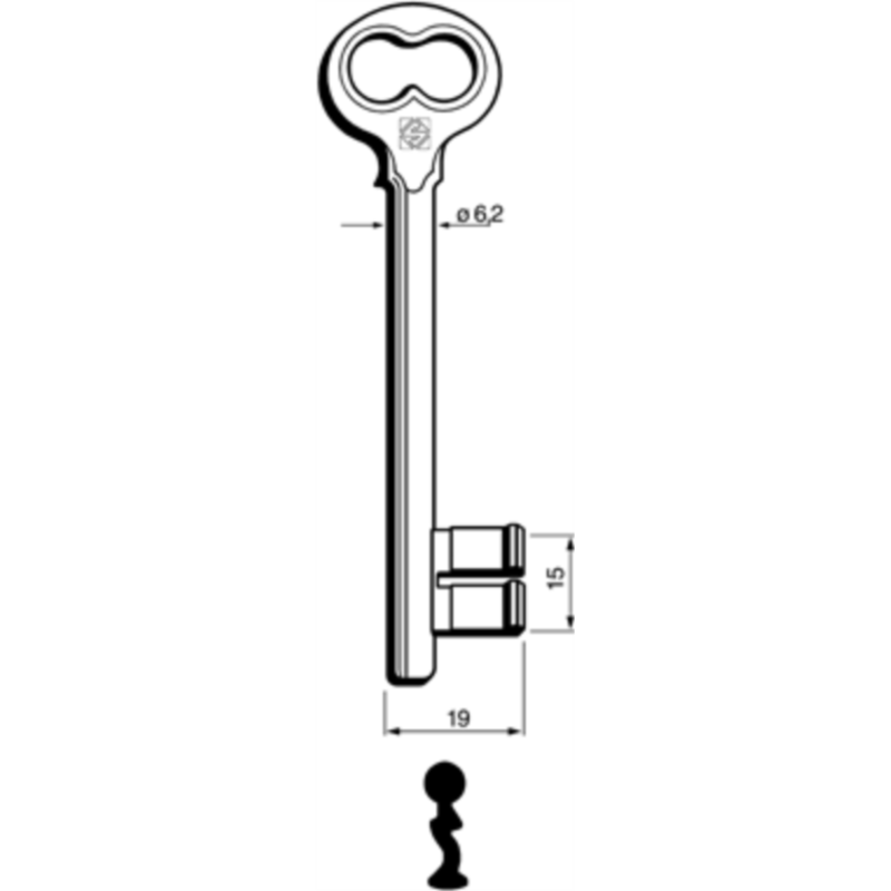 CLÉ À GORGES LAITON POLI ND760L-73_20B