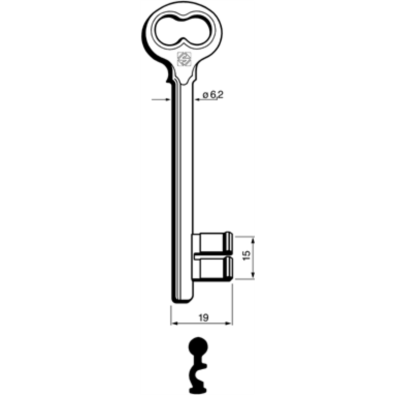 CLÉ À GORGES LAITON POLI ND760L-80_20B