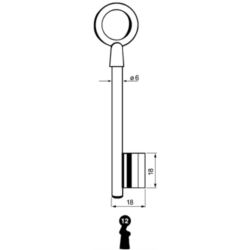 CLE A CHIFFRE             L100 SES715-12