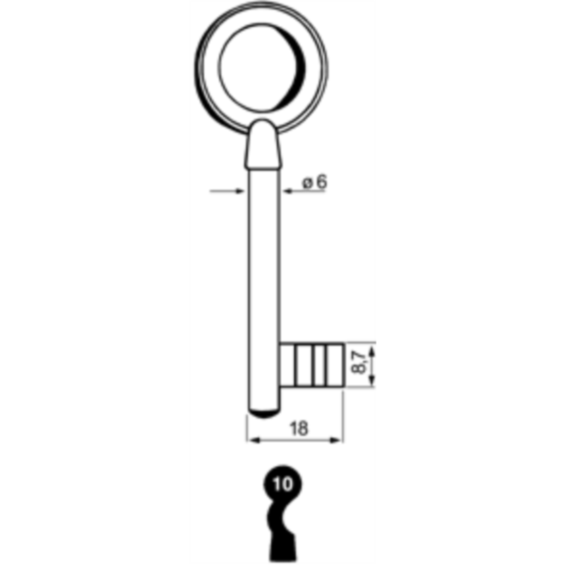 CLE A CHIFFRE              L72 SES925-10