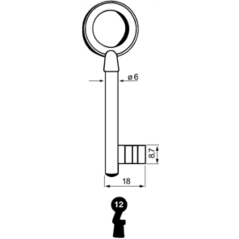 CLE A CHIFFRE              L72 SES925-12