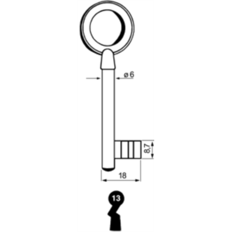 CLE A CHIFFRE              L72 SES925-13